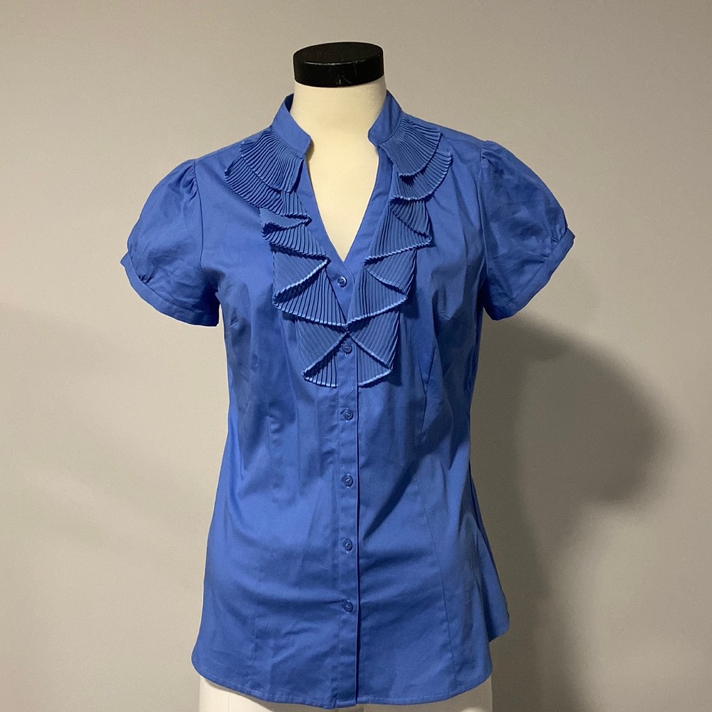Blue button down shirt